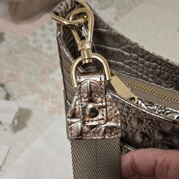 Brahmin Leia Crossbody Bag In Silver Lining Melbourne. NWT - Picture 9 of 16